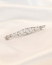 Load image into Gallery viewer, Handmade Platinum &amp; 18ct White Gold Diamond Brooch