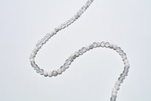 Load image into Gallery viewer, White Turquoise &amp; Clear Crystal Glasses Strand