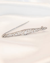 Load image into Gallery viewer, Handmade Platinum &amp; 18ct White Gold Diamond Brooch