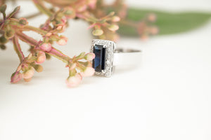 18ct Gold Vintage 1.70ct Sapphire & Diamond Ring, Delross Design Jewellers, Chermside West, Brisbane Custom Jewellers