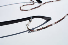 Load image into Gallery viewer, Pink Rhodochrosite, Grey Agate &amp; Clear Crystal Glasses Strand