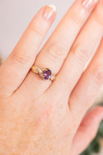Load image into Gallery viewer, 9ct Gold Amethyst &amp; Diamond Ring, Delross Design Jewellers, Brisbane Jewellers, Brisbane Custom Jewellers, Chermside west Jewellers