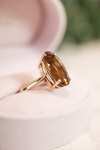 14ct Gold Vintage Orange Stone Ring, Delross Design Jewellers, Brisbane Jeweller, Custom Jewellers, Chermside West Jewellers