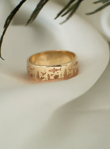 9ct Gold Oceanscape Ring