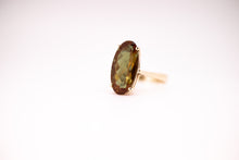 Load image into Gallery viewer, 14ct Gold Vintage Orange Stone Ring
