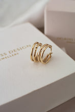 Load image into Gallery viewer,  9ct Gold Hoop Earrings, Delross Design Jeweller, Brisbane Jeweller