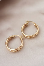 Load image into Gallery viewer,  9ct Gold Hoop Earrings, Delross Design Jeweller, Brisbane Jeweller
