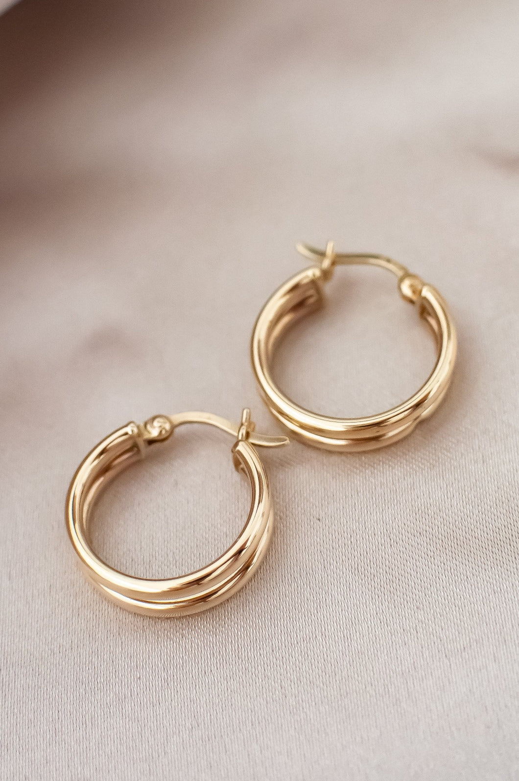  9ct Gold Hoop Earrings, Delross Design Jeweller, Brisbane Jeweller