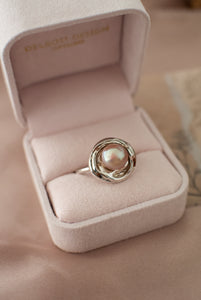 Handmade Sterling Silver Freshwater Pink Pearl Ring, Delross Design Jeweller, Brisbane Jeweller, Chermside Jeweller, Custom Jewellery
