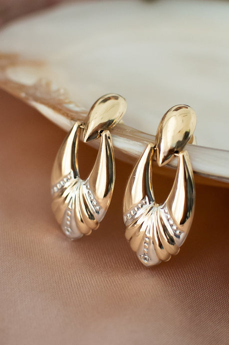 Vintage 9ct Gold & Diamond Earrings Circa 1970s, Delross Design Jewellers, Brisbane Jeweller