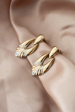 Load image into Gallery viewer, Vintage 9ct Gold &amp; Diamond Earrings Circa 1970s, Delross Design Jewellers, Brisbane Jeweller