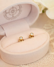 Load image into Gallery viewer, 18ct Yellow Gold Diamond Stud Earrings