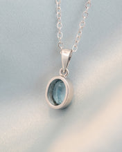 Load image into Gallery viewer, 9ct White Gold Topaz Pendant