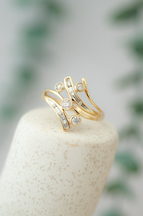 9ct Gold Diamond Ring TDW 0.30ct