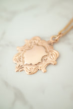 Load image into Gallery viewer, 9ct Rose Gold Vintage Shield Pendant, Delross Design Jewellers, Brisbane Jewellers, Brisbane Custom Jewellery