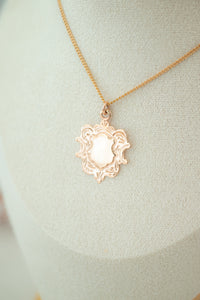 9ct Rose Gold Vintage Shield Pendant, Delross Design Jewellers, Brisbane Jewellers, Brisbane Custom Jewellery