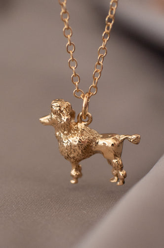 Solid 14ct Gold Poodle Pendant Char, Delross Design Jeweller, Brisbane Jeweller, Chermside Jeweller, Custom Jewellerym