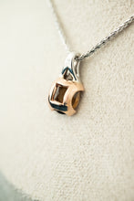 Load image into Gallery viewer, 9ct White &amp; Rose Gold Quartz Pendant