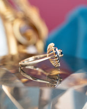 Load image into Gallery viewer, 9ct Yellow Gold Sapphire &amp; Diamond Heart Ring