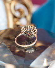 Load image into Gallery viewer, 9ct Yellow Gold Sapphire &amp; Diamond Heart Ring
