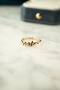 9ct Gold Handmade Flora Ring, Delross Design Jeweller, Brisbane Custom Jeweller, Chermside west Jeweller