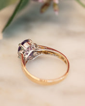 Load image into Gallery viewer, 14ct Yellow &amp; White Gold Amethyst &amp; Diamond Ring