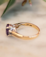 Load image into Gallery viewer, 14ct Yellow &amp; White Gold Amethyst &amp; Diamond Ring
