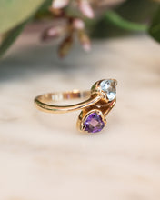 Load image into Gallery viewer, 9ct Yellow Gold Amethyst &amp; Topaz Ring