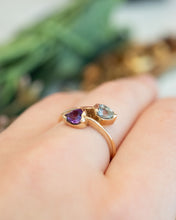 Load image into Gallery viewer, 9ct Yellow Gold Amethyst &amp; Topaz Ring