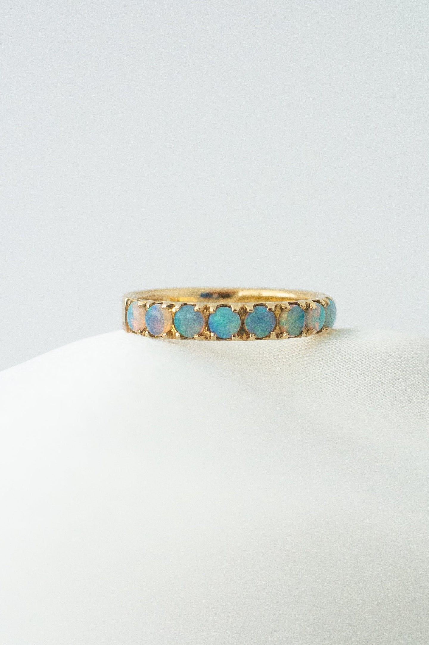 9ct Gold South Australian Solid Opal Ring, Delross Design Jeweller, Brisbane Jeweller, Chermside Jeweller, Custom Jewellery