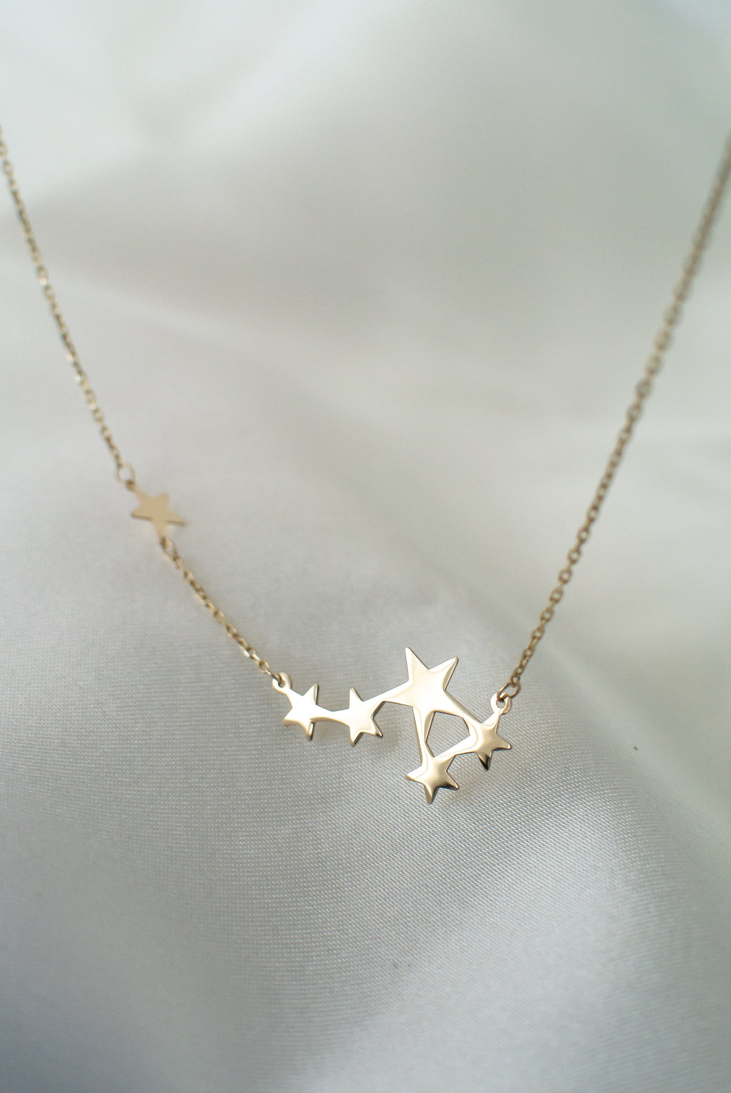 9ct Gold Stars Necklace, Delross Design Jeweller, Brisbane Jeweller, Chermside Jeweller, Custom Jewellery