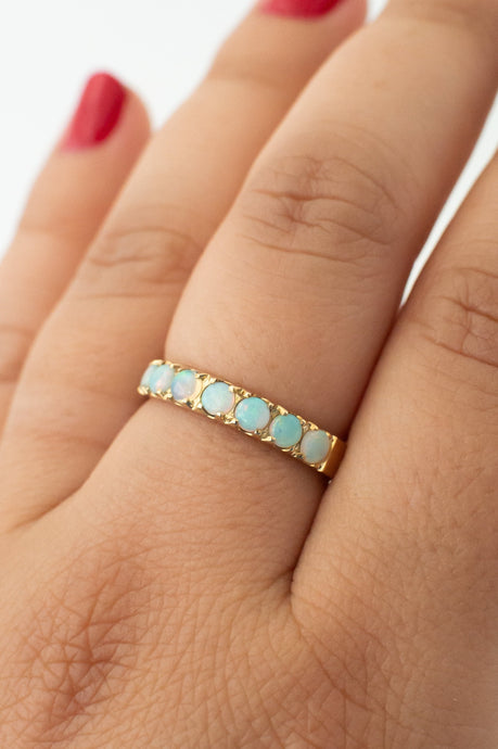 9ct Gold Solid South Australian Opal , Delross Design Jeweller, Brisbane Jeweller, Chermside Jeweller, Custom JewelleryBand