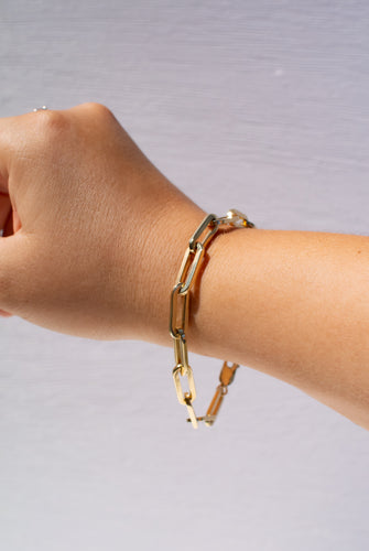 14ct Gold Trombone Link Bracelet, Delross Design Jeweller, Brisbane Jeweller, Chermside Jeweller, Custom Jewellery
