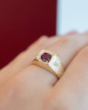Load image into Gallery viewer, 18ct Yellow Gold Natural Ruby &amp; Diamond Ring