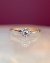 Load image into Gallery viewer, 18ct Yellow &amp; White Gold Diamond Ring