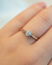 Load image into Gallery viewer, 18ct Yellow &amp; White Gold Diamond Ring