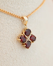 Load image into Gallery viewer, 9ct Yellow Gold Almandine Garnet &amp; Diamond Pendant