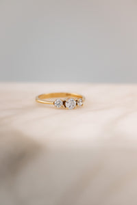 9ct Gold Cubic Zirconia Trilogy Ring, Delross Design Jewellers, Brisbane Jewellers, Custom Brisbane Jewellers, Brisbane Jewellery Repairs, Chermside West Jewellers   