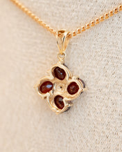 Load image into Gallery viewer, 9ct Yellow Gold Almandine Garnet &amp; Diamond Pendant