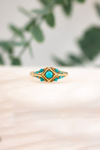 Load image into Gallery viewer, Antique Victorian Era 15ct Gold Turquoise Ring,  Delross Design Jewellers, Brisbane Jewellers, Custom Brisbane Jewellers, Brisbane Jewellery Repairs, Chermside West Jewellers  