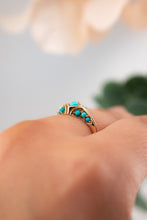 Load image into Gallery viewer, Antique Victorian Era 15ct Gold Turquoise Ring,  Delross Design Jewellers, Brisbane Jewellers, Custom Brisbane Jewellers, Brisbane Jewellery Repairs, Chermside West Jewellers  