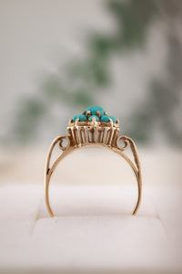 Vintage 9ct Gold Turquoise Ring, Delross Design Jewellers, Brisbane Jewellers, Custom Brisbane Jewellers, Brisbane Jewellery Repairs, Chermside West Jewellers  