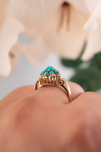 Load image into Gallery viewer, Vintage 9ct Gold Turquoise Ring, Delross Design Jewellers, Brisbane Jewellers, Custom Brisbane Jewellers, Brisbane Jewellery Repairs, Chermside West Jewellers  