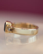 Load image into Gallery viewer, 9ct Yellow Gold Sapphire &amp; Diamond Ring
