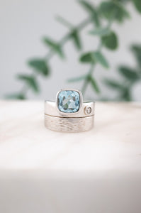 925 Sterling Silver Topaz & White Sapphire Ring, Delross Design Jewellers, Brisbane Jewellers, Custom Brisbane Jewellers, Brisbane Jewellery Repairs, Chermside West Jewellers  