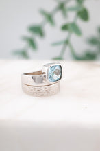 Load image into Gallery viewer, 925 Sterling Silver Topaz &amp; White Sapphire Ring, Delross Design Jewellers, Brisbane Jewellers, Custom Brisbane Jewellers, Brisbane Jewellery Repairs, Chermside West Jewellers  