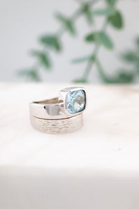 925 Sterling Silver Topaz & White Sapphire Ring, Delross Design Jewellers, Brisbane Jewellers, Custom Brisbane Jewellers, Brisbane Jewellery Repairs, Chermside West Jewellers  