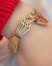 Load image into Gallery viewer, 9ct Yellow Gold Gate Bracelet With Padlock