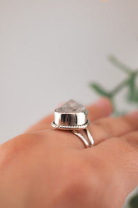 925 Sterling Silver 'Herkimer Diamond' Quartz Ring, Delross Design Jewellers, Brisbane Jewellers, Custom Brisbane Jewellers, Brisbane Jewellery Repairs, Chermside West Jewellers  