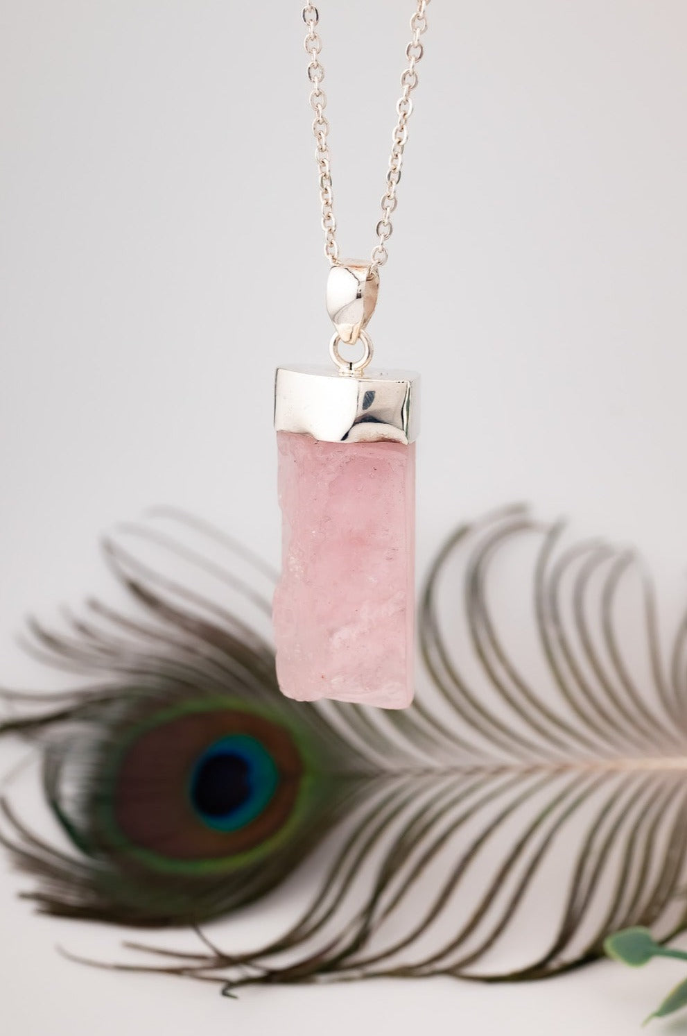 925 Sterling Silver Rose Quartz Pendant, Delross Design Jewellers, Brisbane Jewellers, Custom Brisbane Jewellers, Brisbane Jewellery Repairs, Chermside West Jewellers  